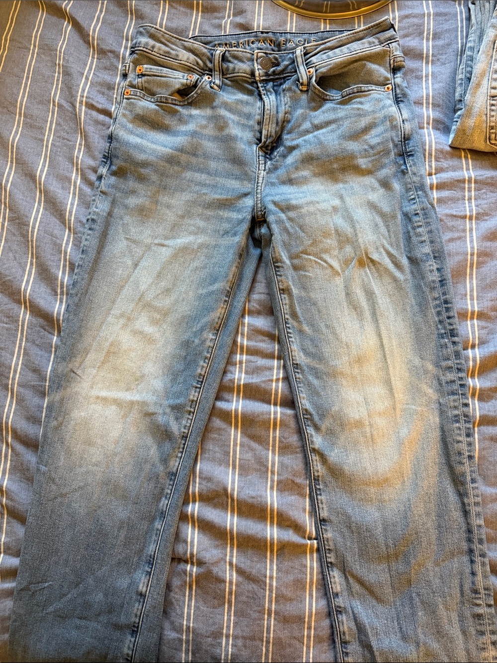 American Eagle Outfitters Men's Slim Jeans - Light Blue Wash